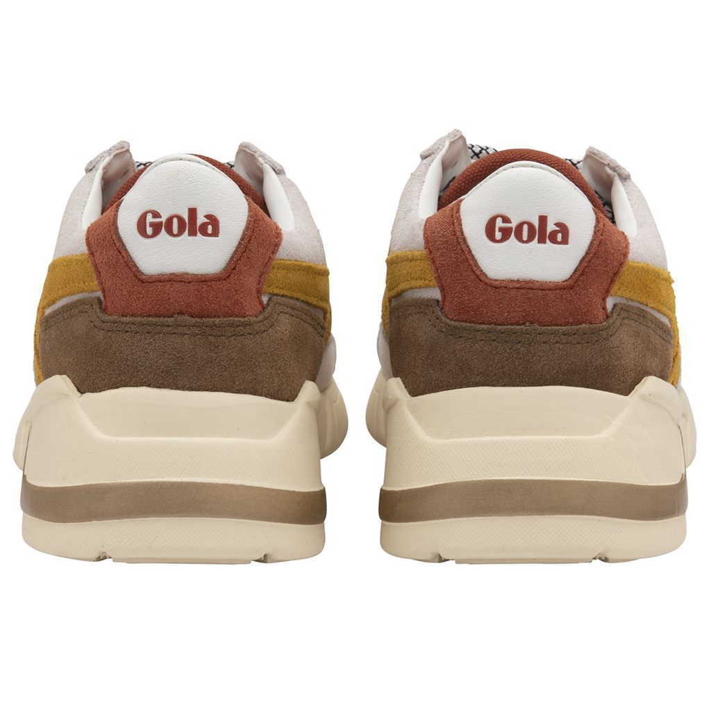 Gola Classics Eclipse Pure Sneakers Blancas Naranjas Colombia | 452MEBTUS