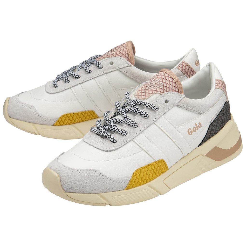 Gola Classics Eclipse Trident Snake Sneakers Blancas Rosas Colombia | 463PRDWVY