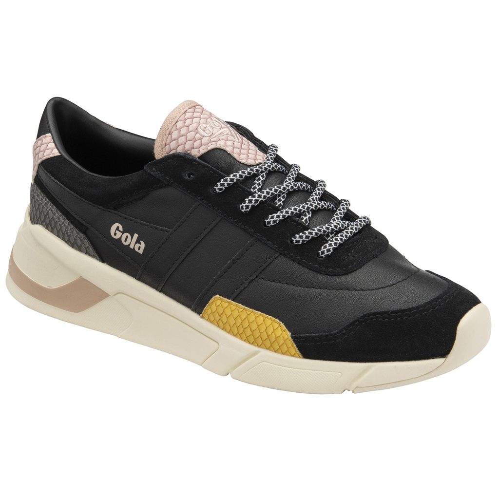 Gola Classics Eclipse Trident Snake Sneakers Negras Rosas Colombia | 103LHSEBU