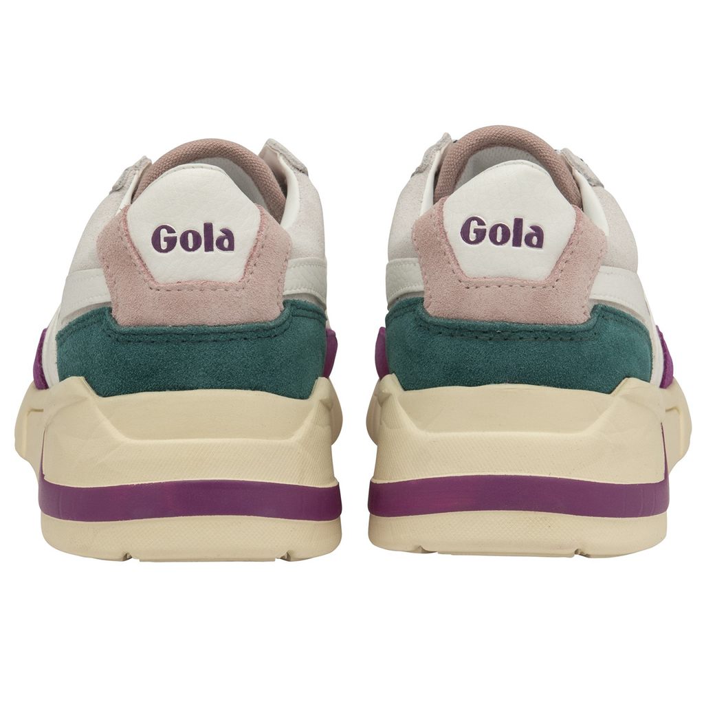 Gola Classics Eclipse Trident Sneakers Blancas Rosas Colombia | 069LNZYUA