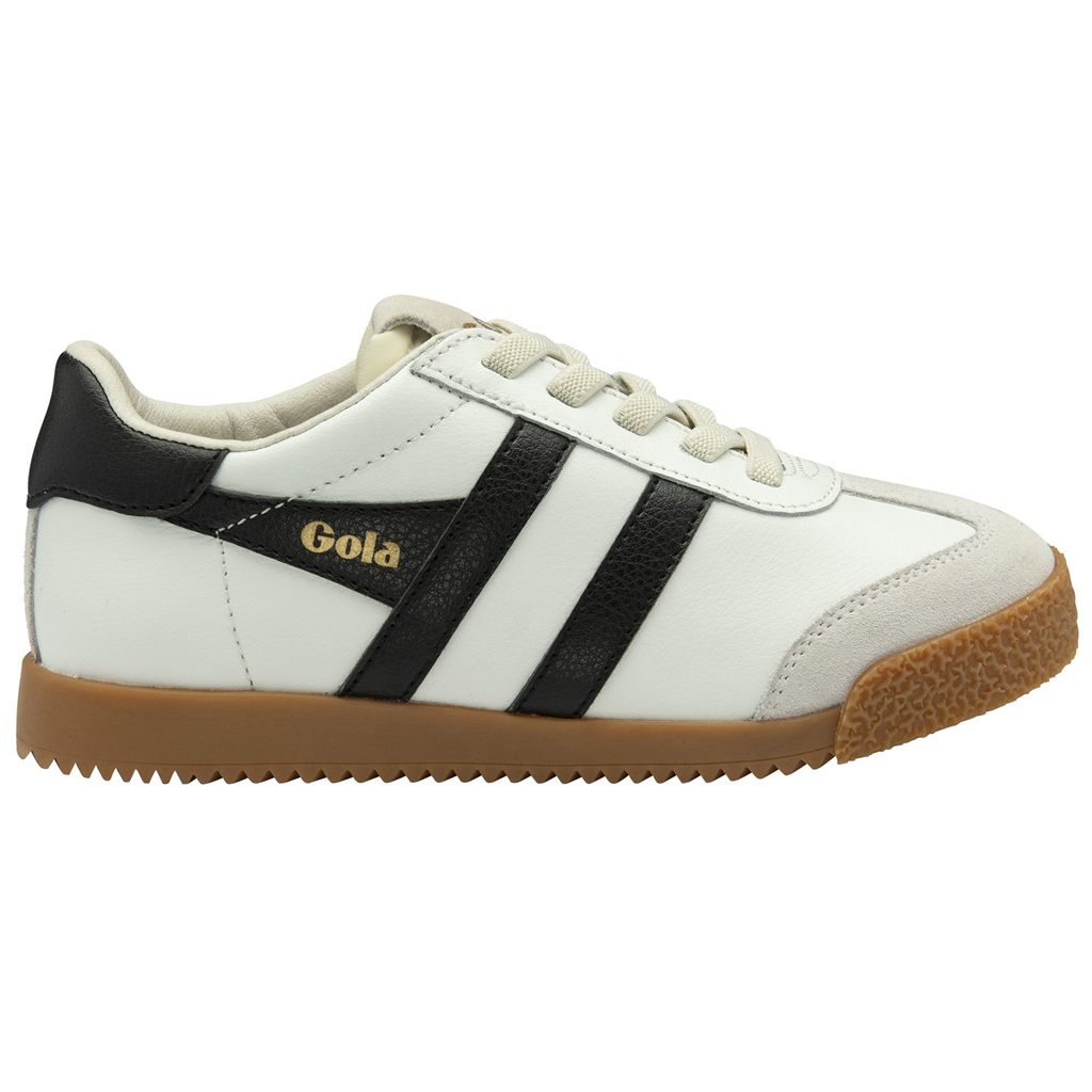 Gola Classics Elan Leather Sneakers Blancas Negras Colombia | 097MKZTUV