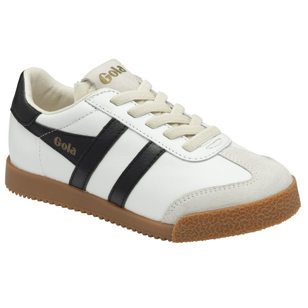 Gola Classics Elan Leather Sneakers Blancas Negras Colombia | 097MKZTUV