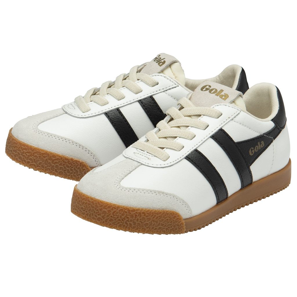 Gola Classics Elan Leather Sneakers Blancas Negras Colombia | 097MKZTUV