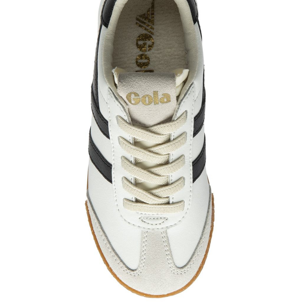 Gola Classics Elan Leather Sneakers Blancas Negras Colombia | 097MKZTUV