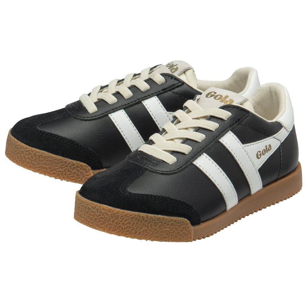 Gola Classics Elan Leather Sneakers Negras Blancas Colombia | 075OSQJET