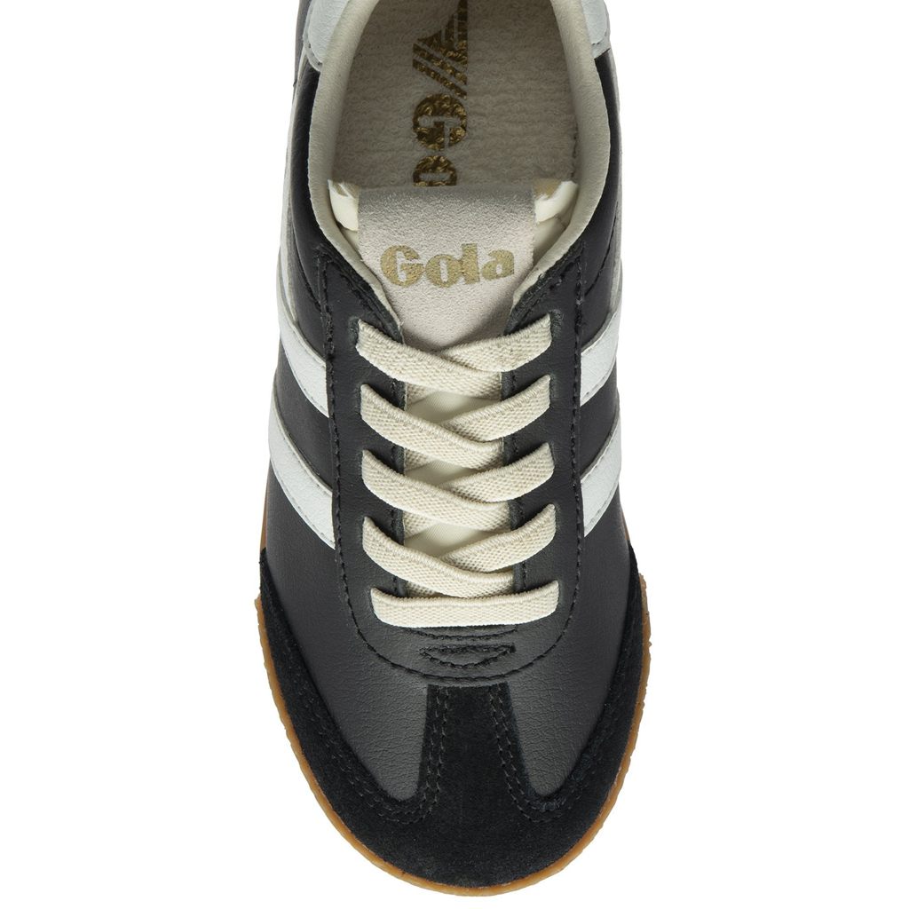 Gola Classics Elan Leather Sneakers Negras Blancas Colombia | 075OSQJET