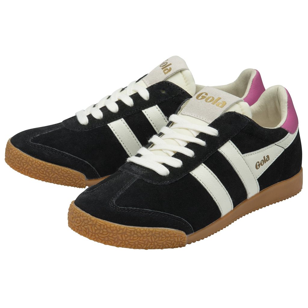 Gola Classics Elan Sneakers Negras Blancas Fucsia Colombia | 864CBANJV