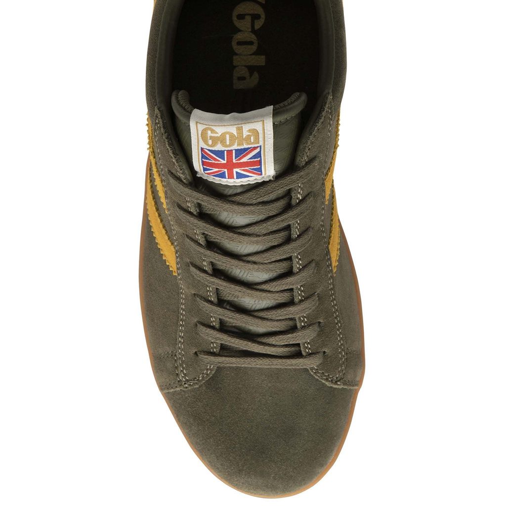 Gola Classics Equipe Suede Sneakers Kaki Colombia | 756NPVTQY