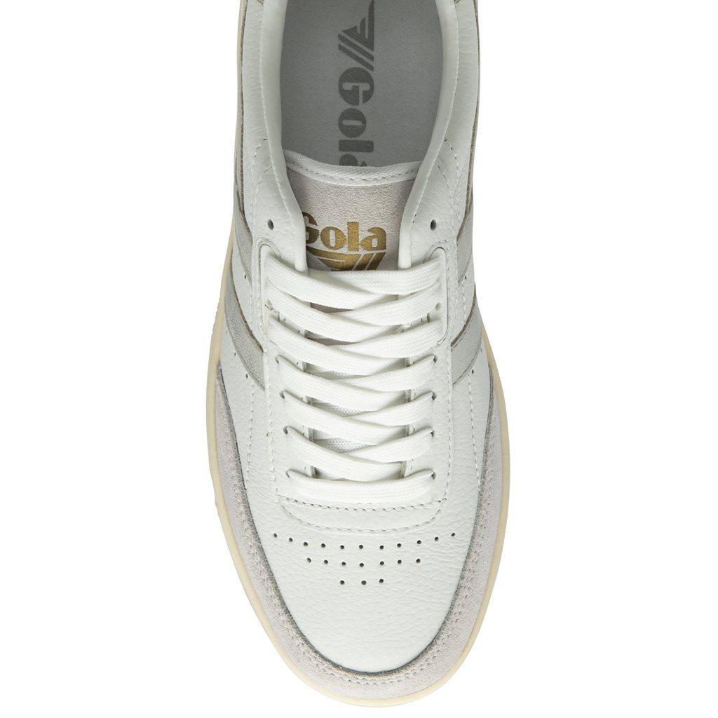 Gola Classics Falcon Mirror Sneakers Blancas Plateadas Colombia | 685KAZWFG