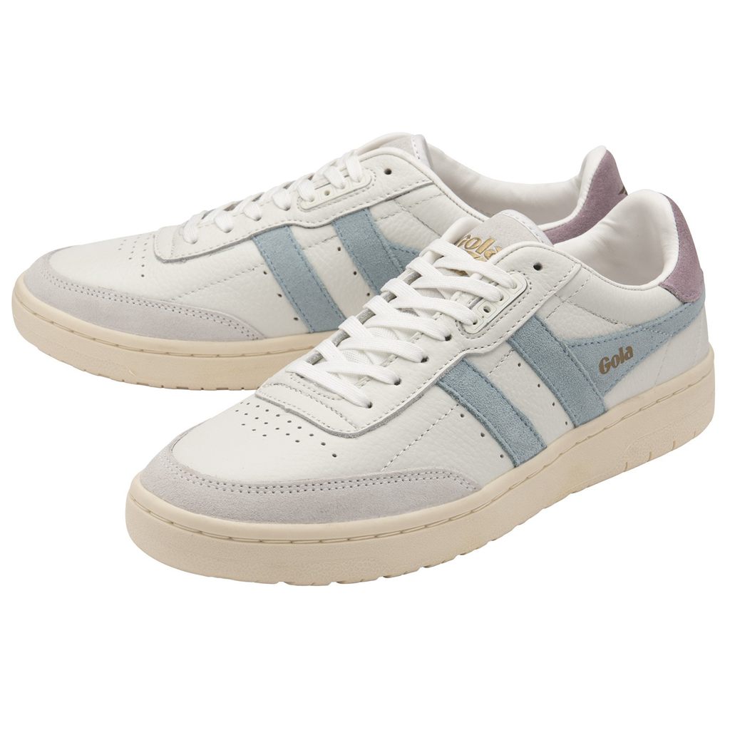 Gola Classics Falcon Sneakers Blancas Azules Colombia | 826XDRKVY