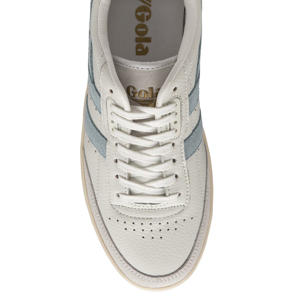 Gola Classics Falcon Sneakers Blancas Azules Colombia | 826XDRKVY