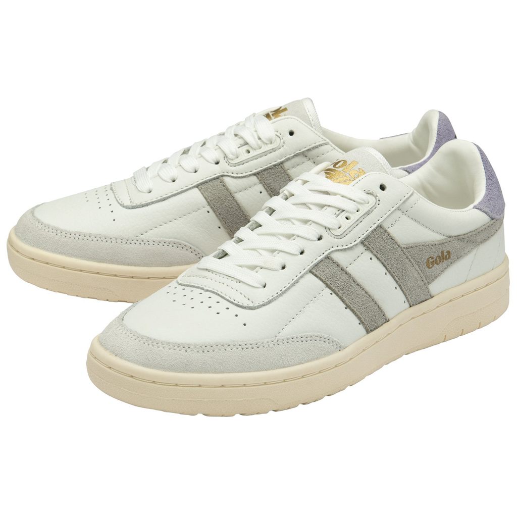 Gola Classics Falcon Sneakers Blancas Gris Claro Lavanda Colombia | 513AXOKLV