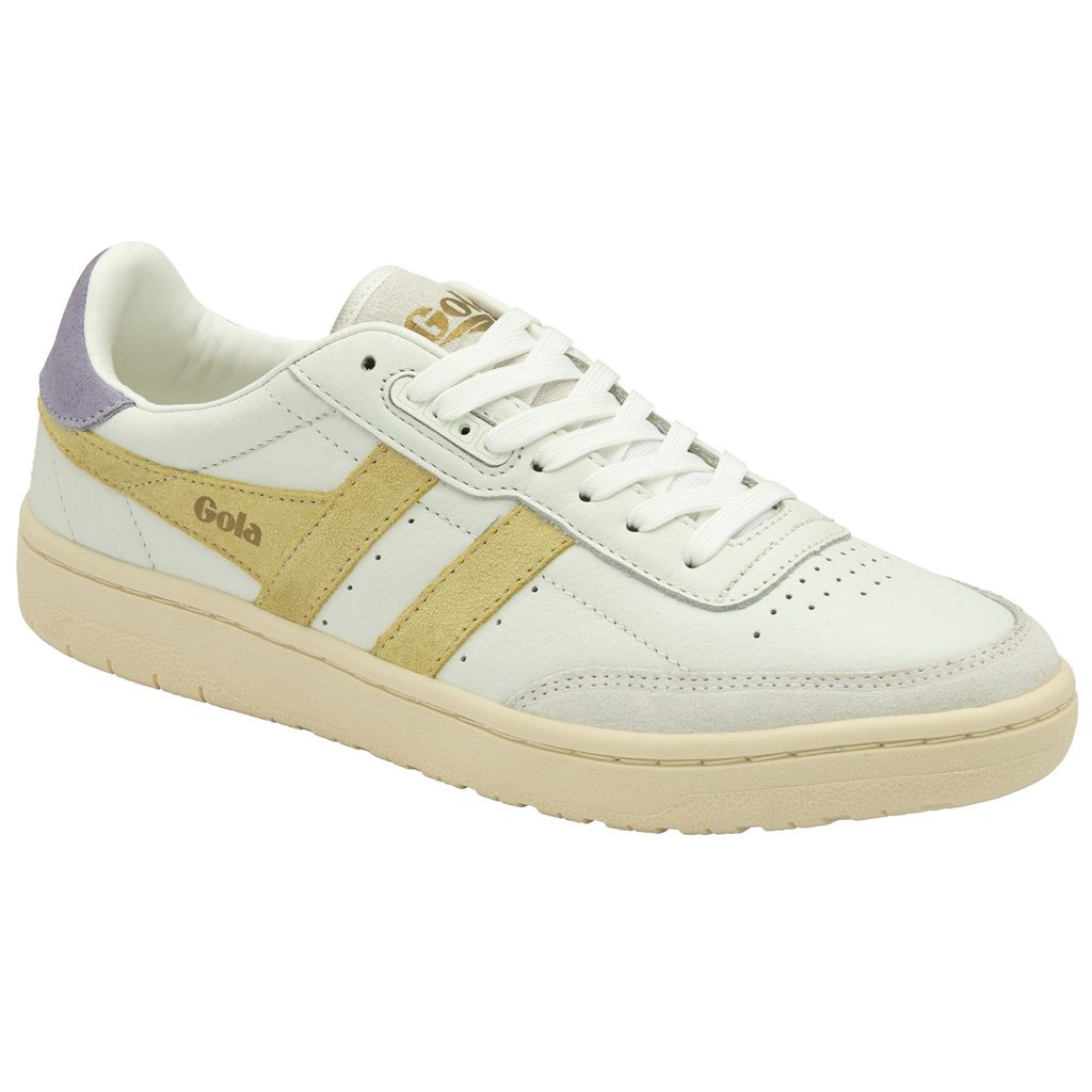 Gola Classics Falcon Sneakers Blancas Limón Lavanda Colombia | 158QEZUGW