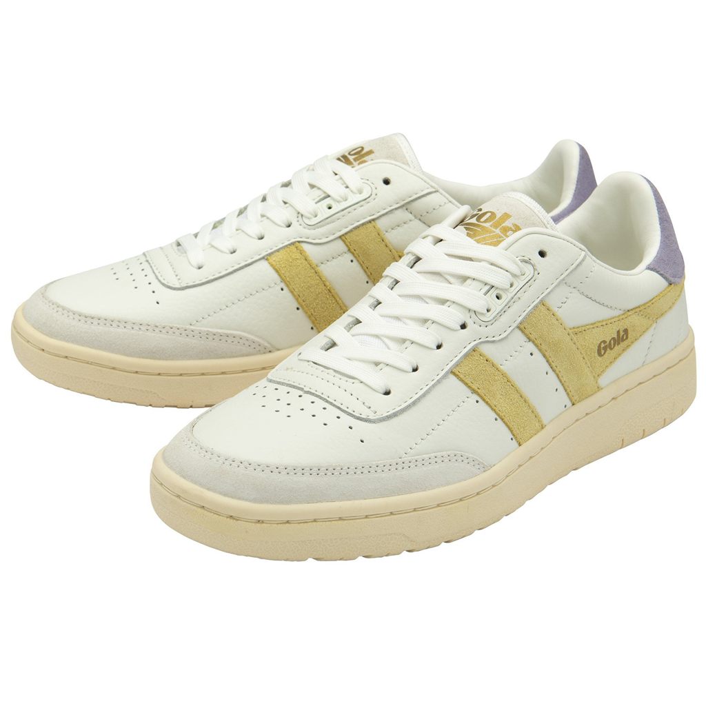 Gola Classics Falcon Sneakers Blancas Limón Lavanda Colombia | 158QEZUGW
