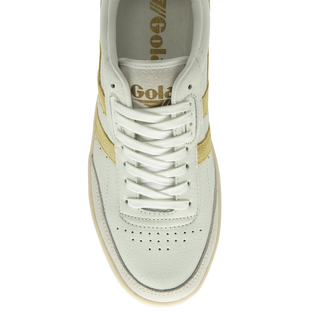Gola Classics Falcon Sneakers Blancas Limón Lavanda Colombia | 158QEZUGW