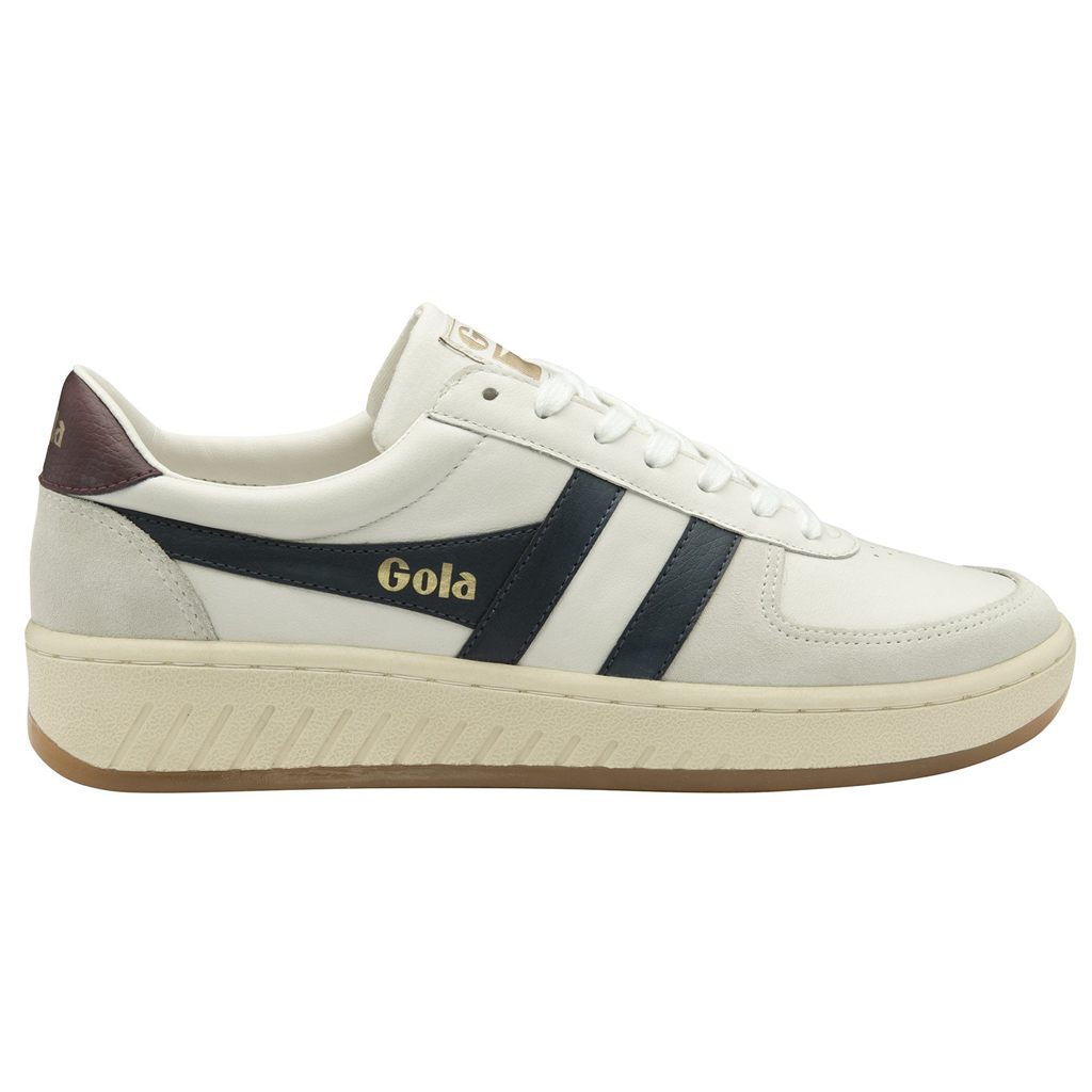Gola Classics Grandslam Classic Sneakers Blancas Azul Marino Burdeos Colombia | 462EJWKIF