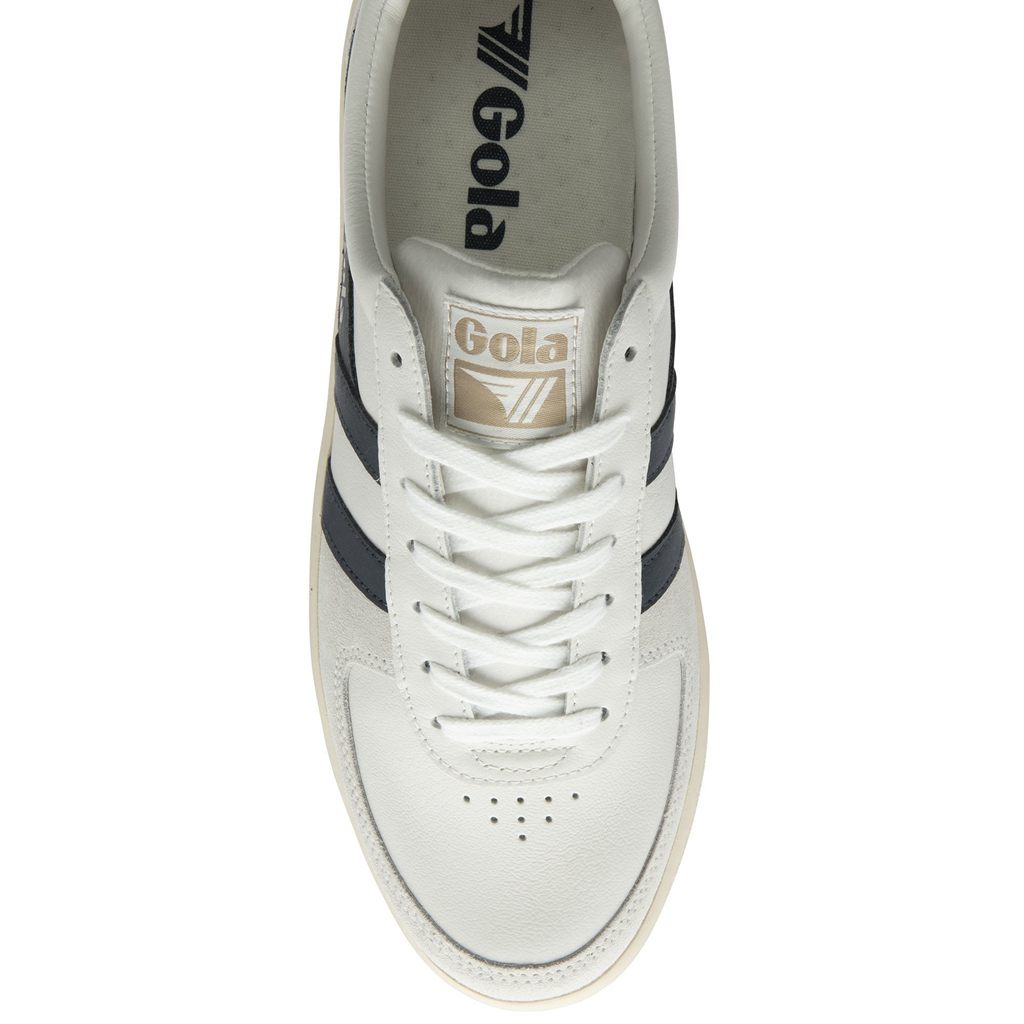 Gola Classics Grandslam Classic Sneakers Blancas Azul Marino Burdeos Colombia | 462EJWKIF