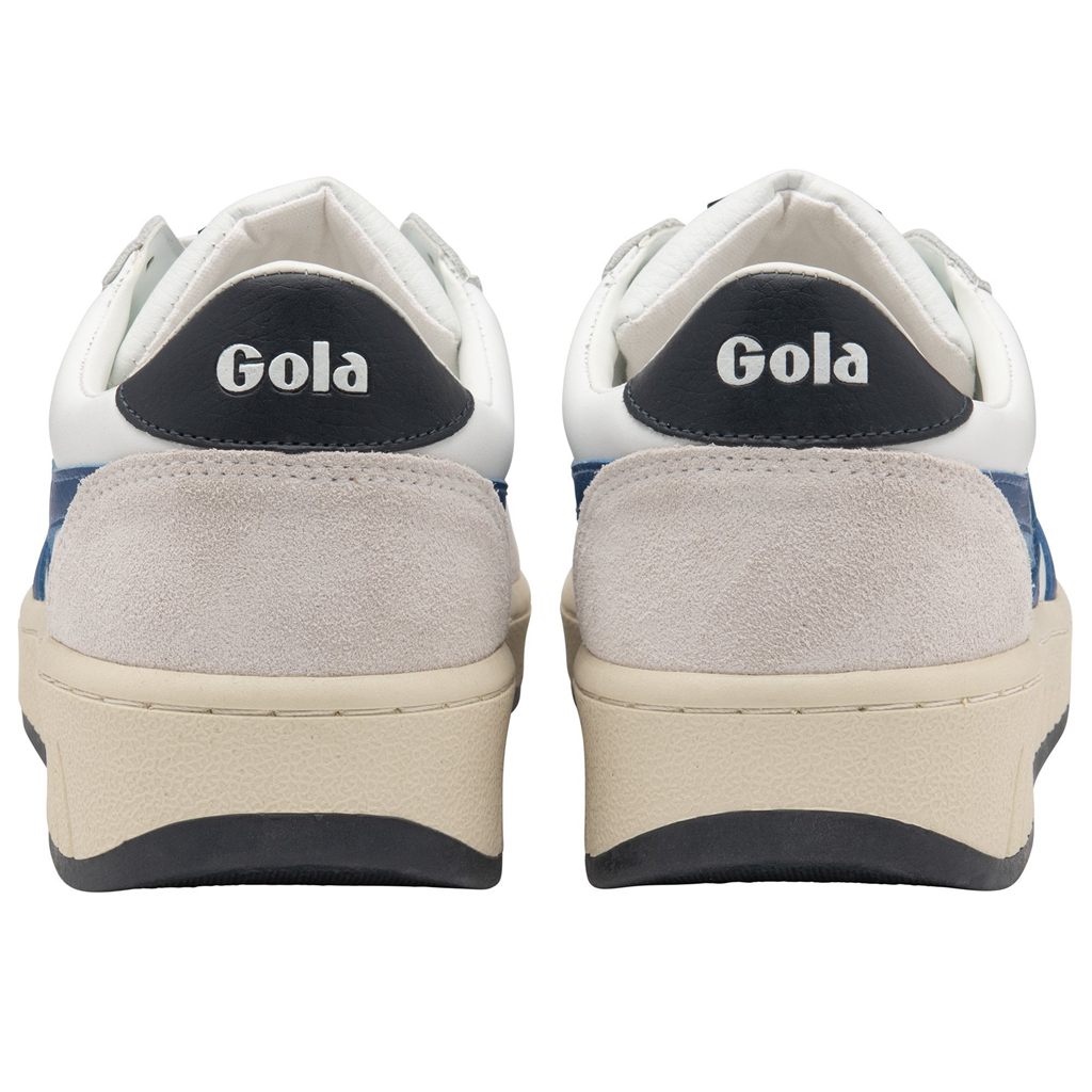Gola Classics Grandslam Classic Sneakers Blancas Azules Azul Marino Colombia | 463XARHLQ