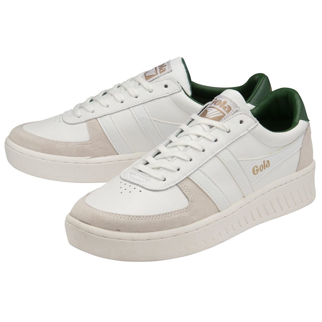 Gola Classics Grandslam Classic Sneakers Blancas Verde Oscuro Colombia | 751YUGOIW