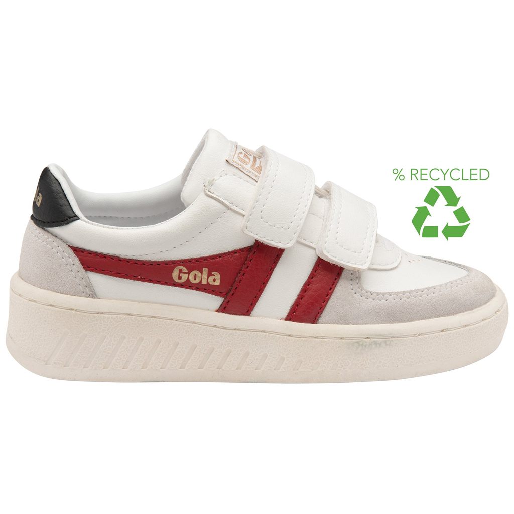 Gola Classics Grandslam Classic Strap Sneakers Blancas Rojas Oscuro Negras Colombia | 041KVAEQC