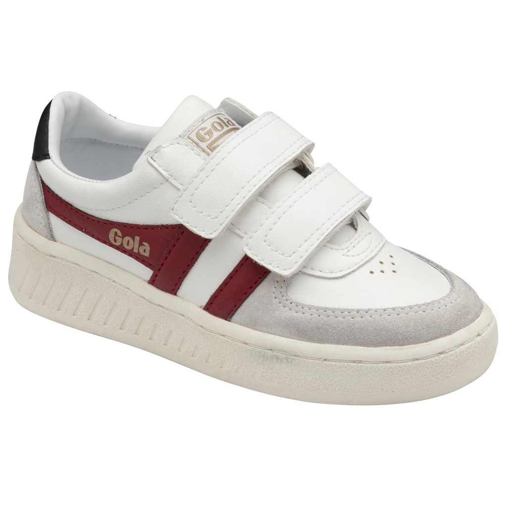 Gola Classics Grandslam Classic Strap Sneakers Blancas Rojas Oscuro Negras Colombia | 041KVAEQC