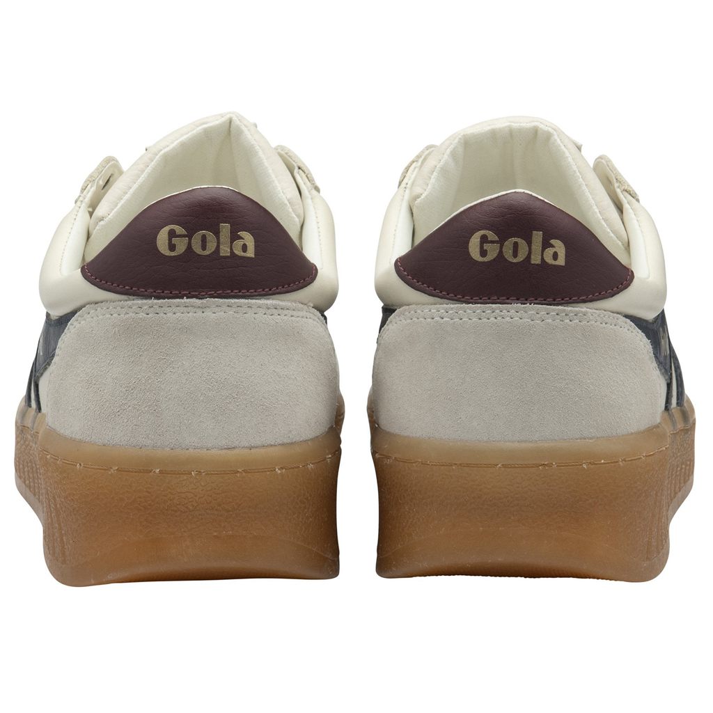 Gola Classics Grandslam Elite Sneakers Blancas Azul Marino Burdeos Colombia | 598DZLQMI