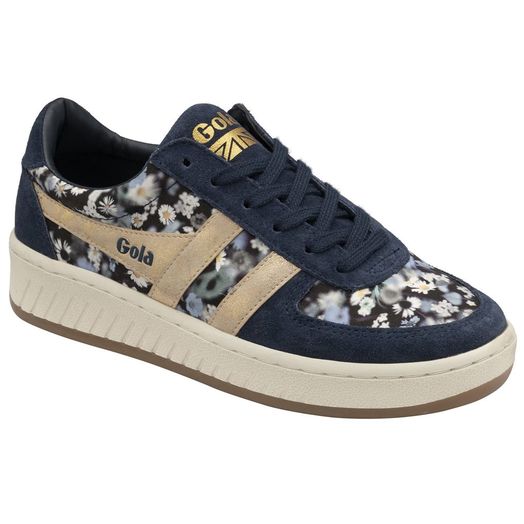 Gola Classics Grandslam LBTY BR Sneakers Azul Marino Doradas Colombia | 071KPCTLG