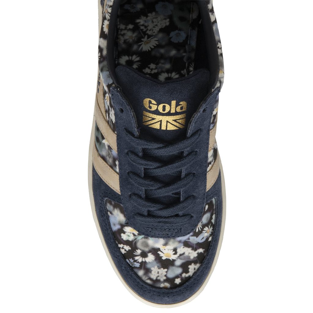 Gola Classics Grandslam LBTY BR Sneakers Azul Marino Doradas Colombia | 071KPCTLG
