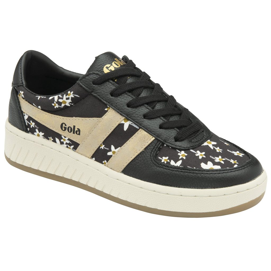 Gola Classics Grandslam LBTY SN Sneakers Negras Doradas Colombia | 796EUZCHS