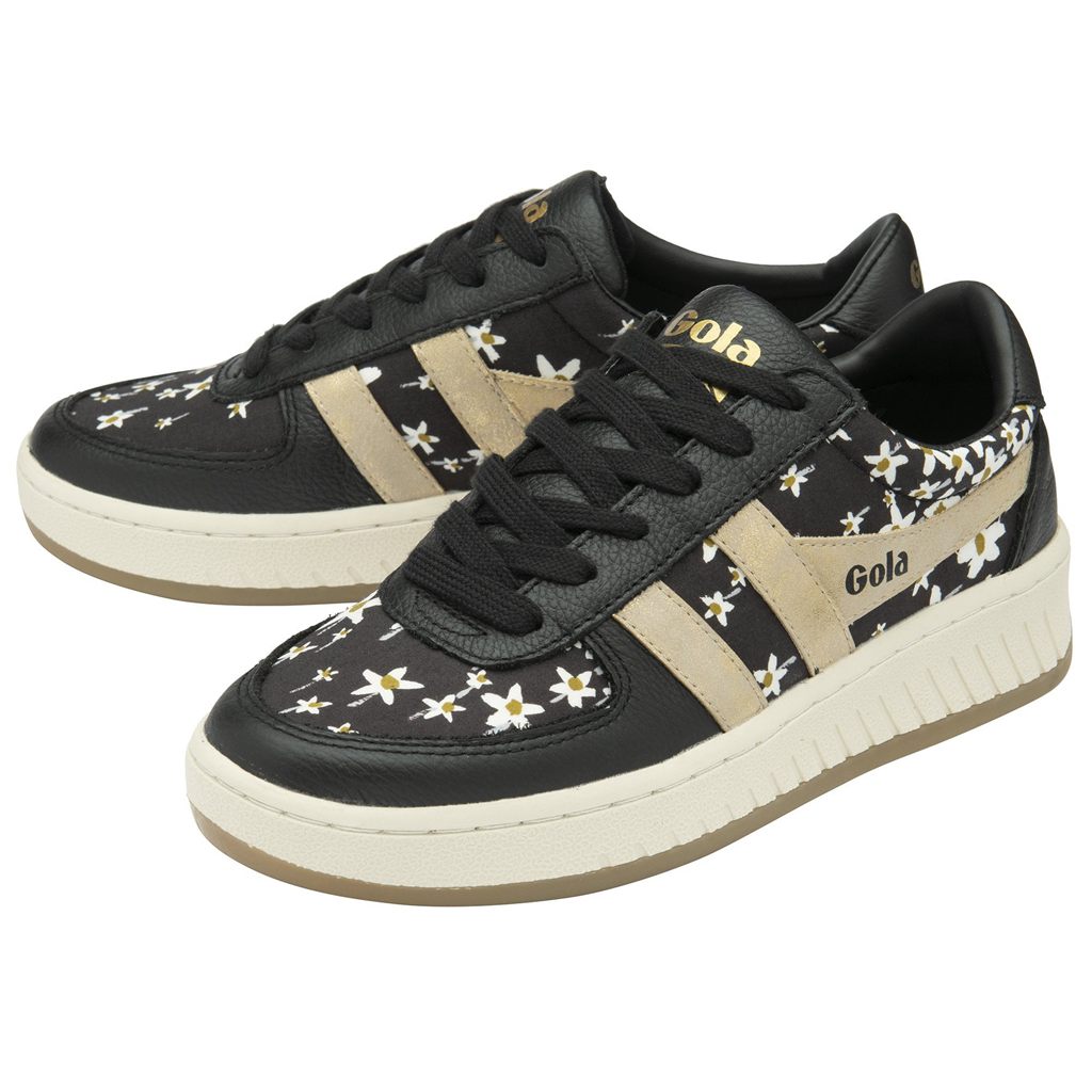 Gola Classics Grandslam LBTY SN Sneakers Negras Doradas Colombia | 796EUZCHS