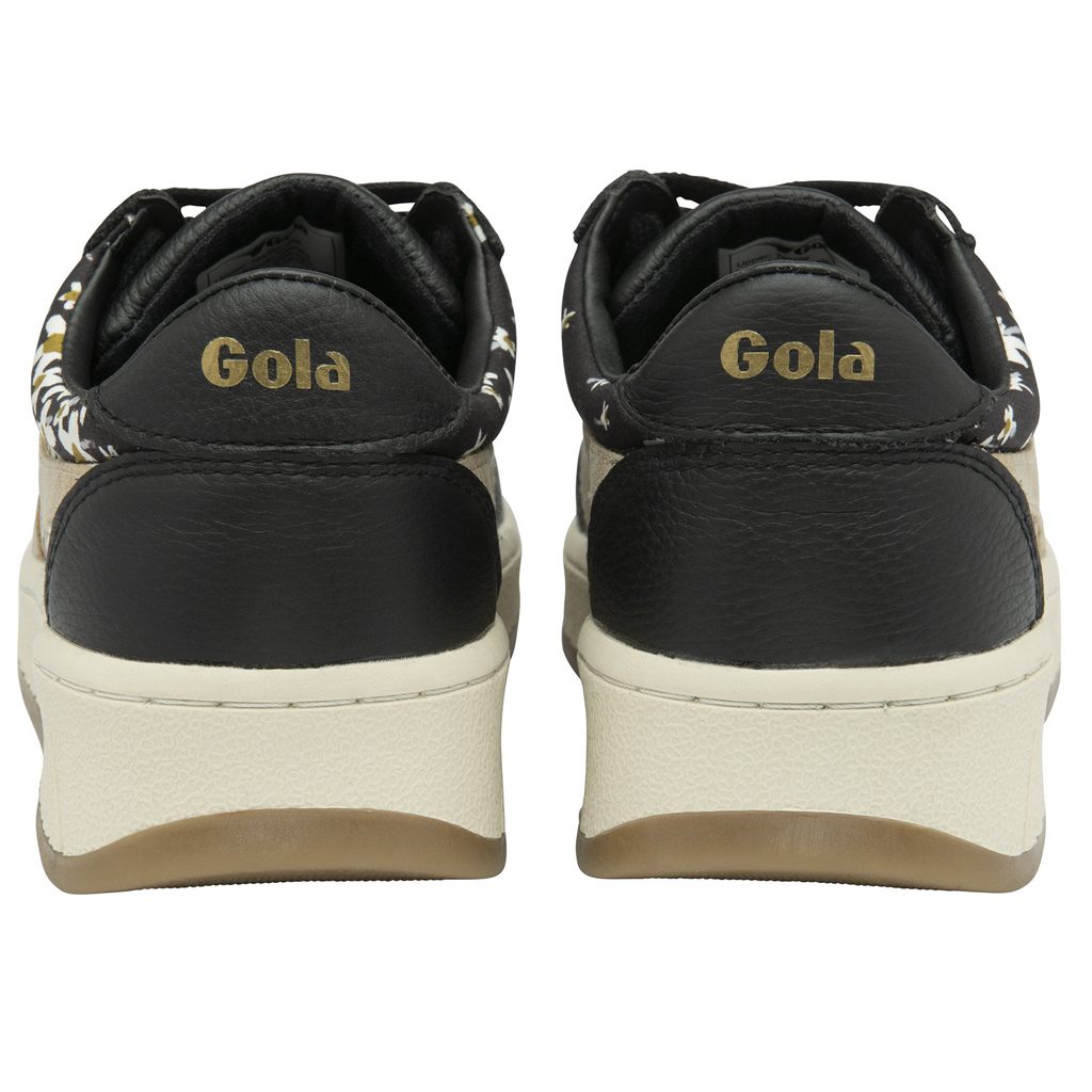 Gola Classics Grandslam LBTY SN Sneakers Negras Doradas Colombia | 796EUZCHS