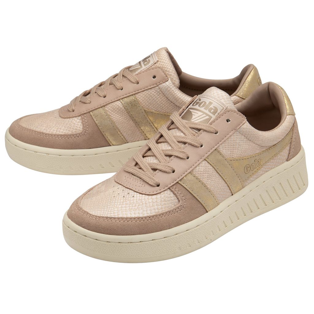 Gola Classics Grandslam Lizard Sneakers Rosas Doradas Colombia | 902TNZQHE