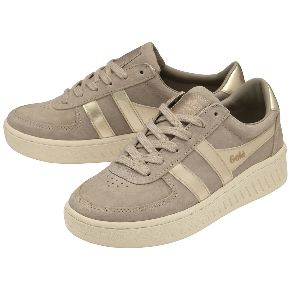 Gola Classics Grandslam Pearl Sneakers Gris Colombia | 624BELKAC