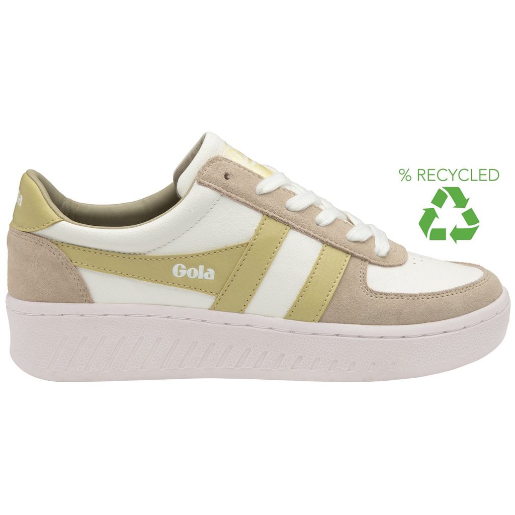 Gola Classics Grandslam Pure Sneakers Blancas Gris Limón Colombia | 807WBVKZA