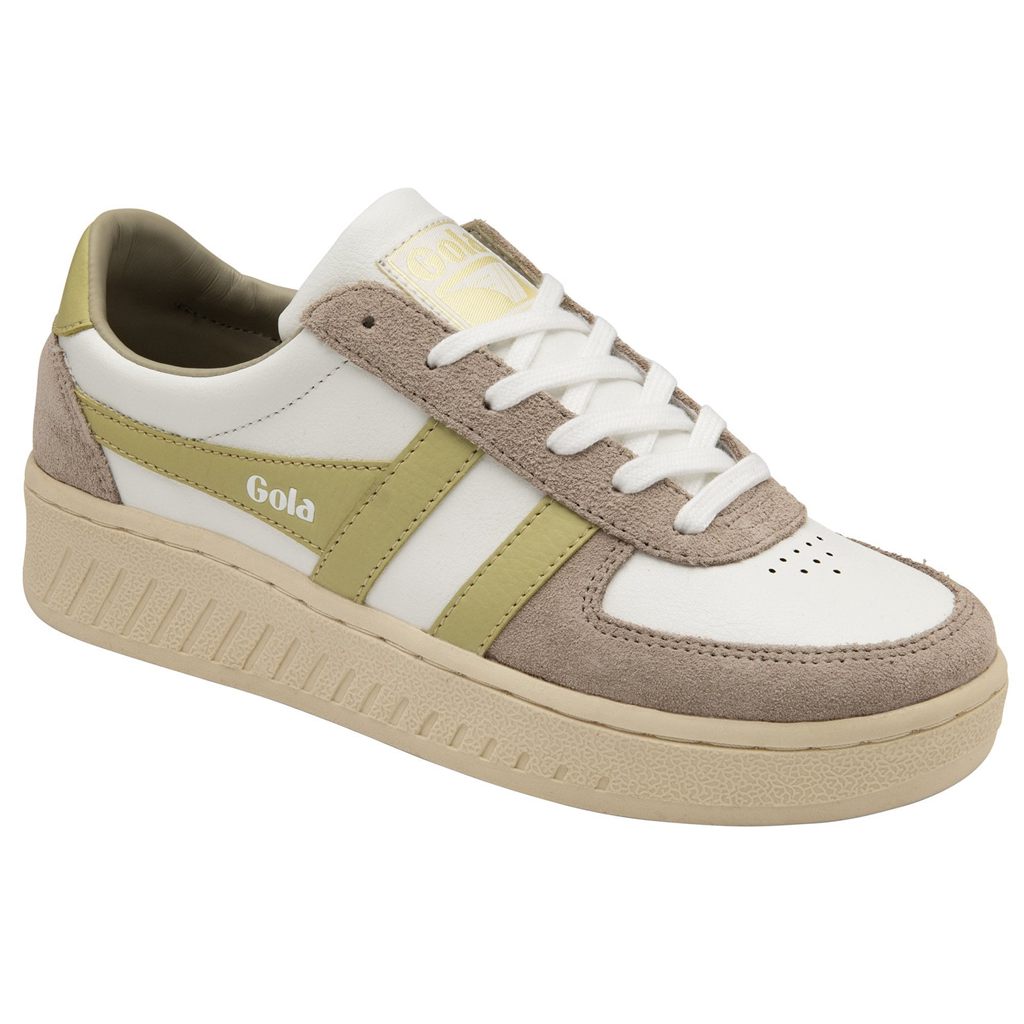 Gola Classics Grandslam Pure Sneakers Blancas Gris Limón Colombia | 807WBVKZA