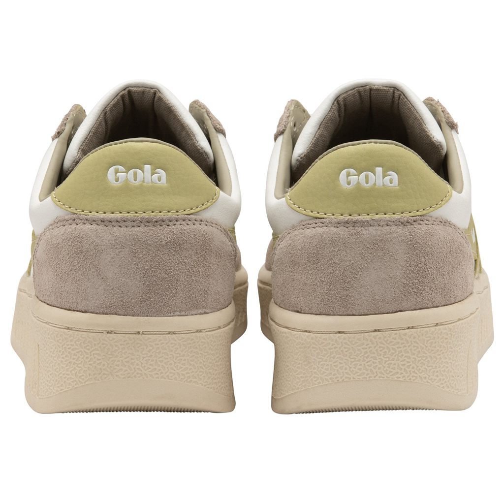 Gola Classics Grandslam Pure Sneakers Blancas Gris Limón Colombia | 807WBVKZA