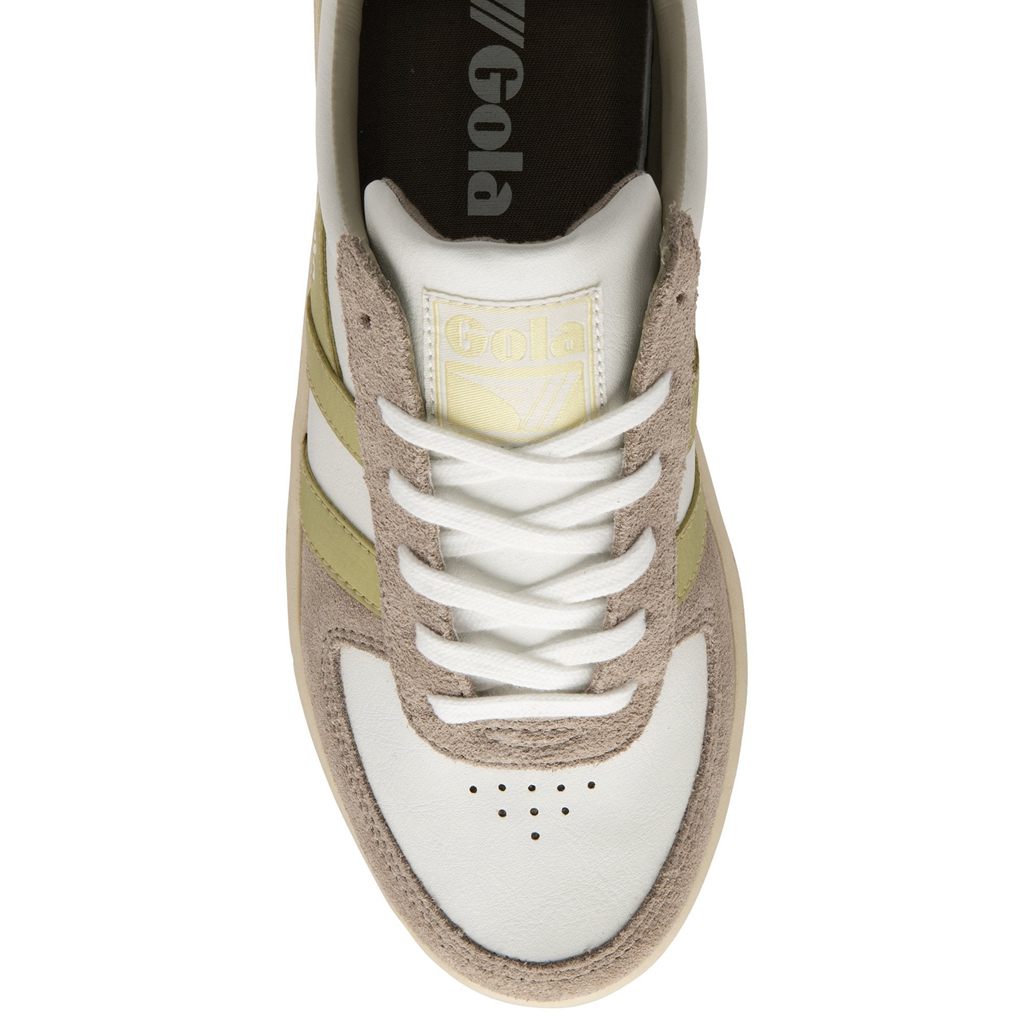 Gola Classics Grandslam Pure Sneakers Blancas Gris Limón Colombia | 807WBVKZA