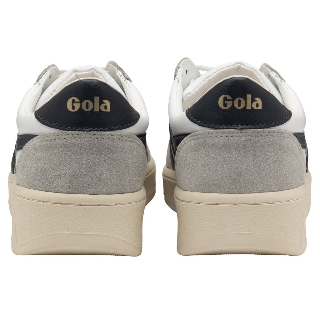 Gola Classics Grandslam Quadrant Sneakers Blancas Gris Claro Azul Marino Colombia | 215WKSDPV