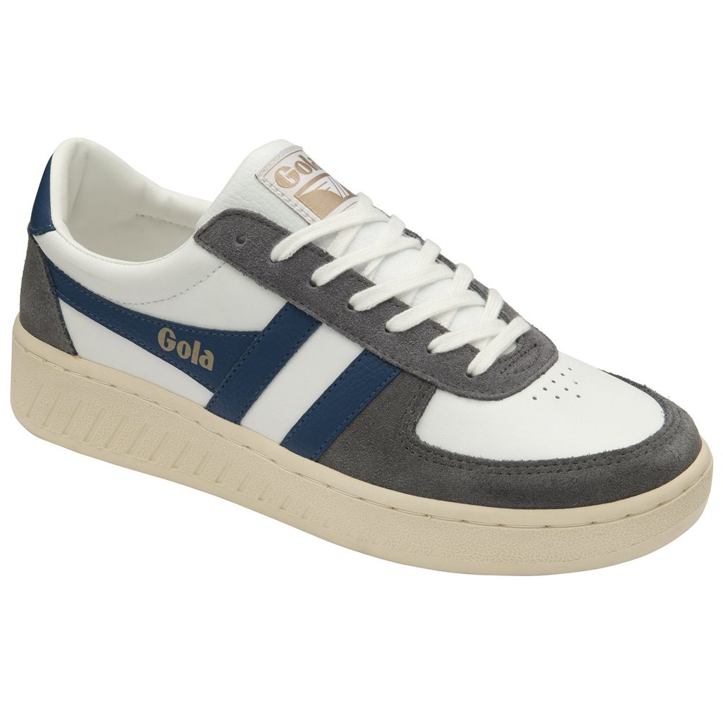 Gola Classics Grandslam Quadrant Sneakers Blancas Azules Colombia | 301AQYVPL