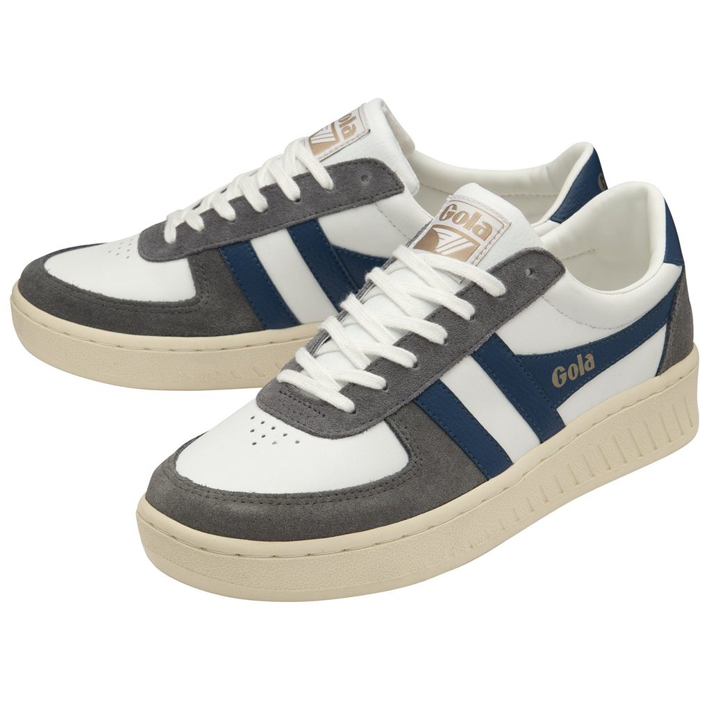 Gola Classics Grandslam Quadrant Sneakers Blancas Azules Colombia | 301AQYVPL