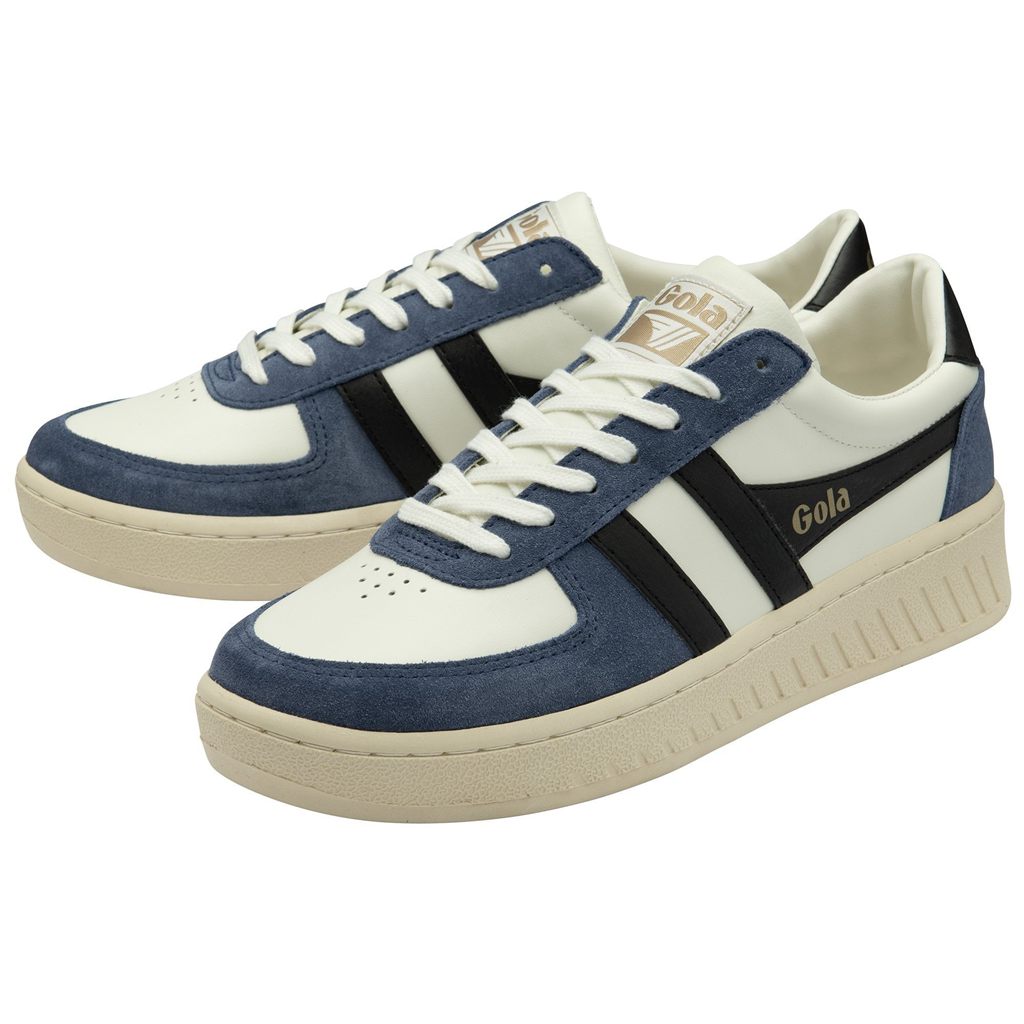 Gola Classics Grandslam Quadrant Sneakers Blancas Negras Colombia | 591INSVCK