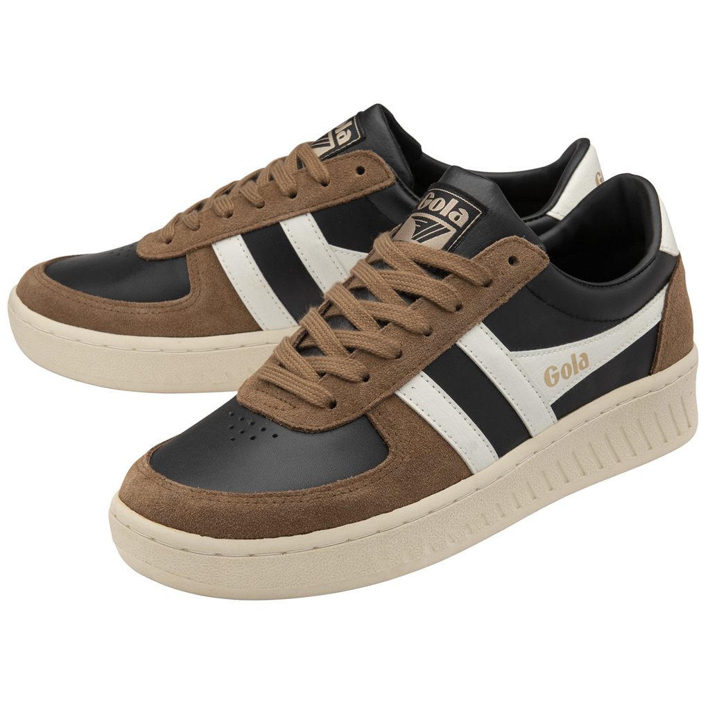 Gola Classics Grandslam Quadrant Sneakers Negras Blancas Colombia | 605ZHOUVA