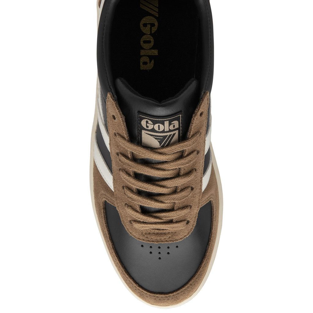 Gola Classics Grandslam Quadrant Sneakers Negras Blancas Colombia | 605ZHOUVA