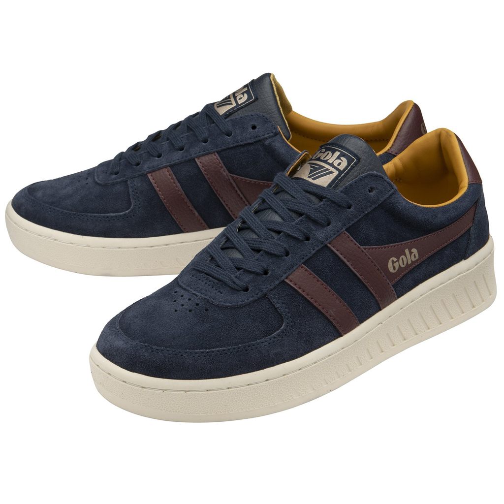 Gola Classics Grandslam Suede Sneakers Azul Marino Burdeos Colombia | 392DSIPEU