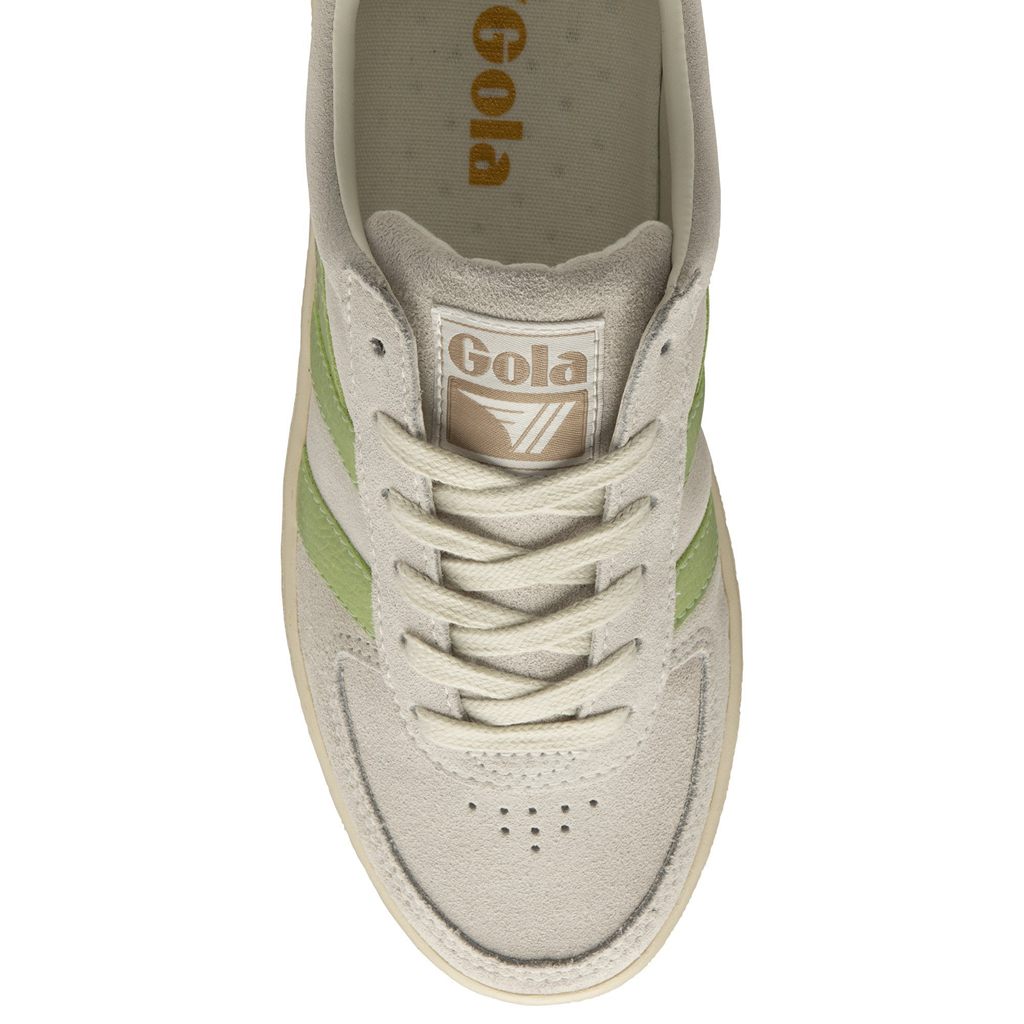 Gola Classics Grandslam Suede Sneakers Blancas Verde Colombia | 590FKDMRA