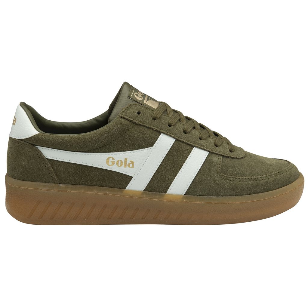 Gola Classics Grandslam Suede Sneakers Kaki Blancas Colombia | 824QJGCUV