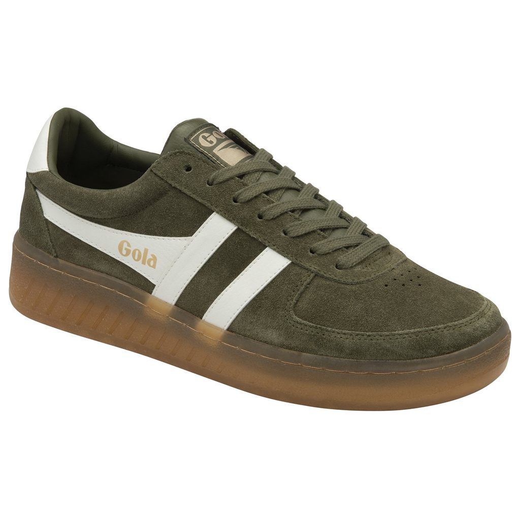 Gola Classics Grandslam Suede Sneakers Kaki Blancas Colombia | 824QJGCUV