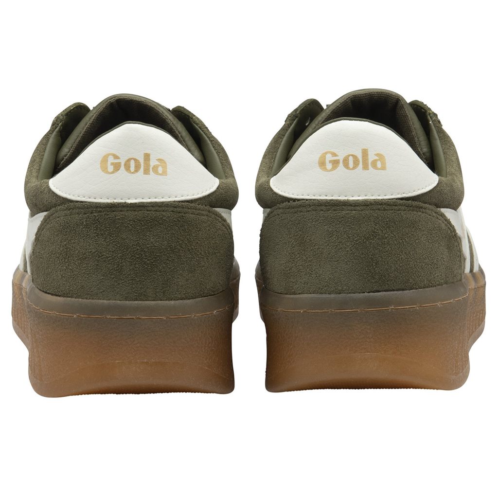 Gola Classics Grandslam Suede Sneakers Kaki Blancas Colombia | 824QJGCUV