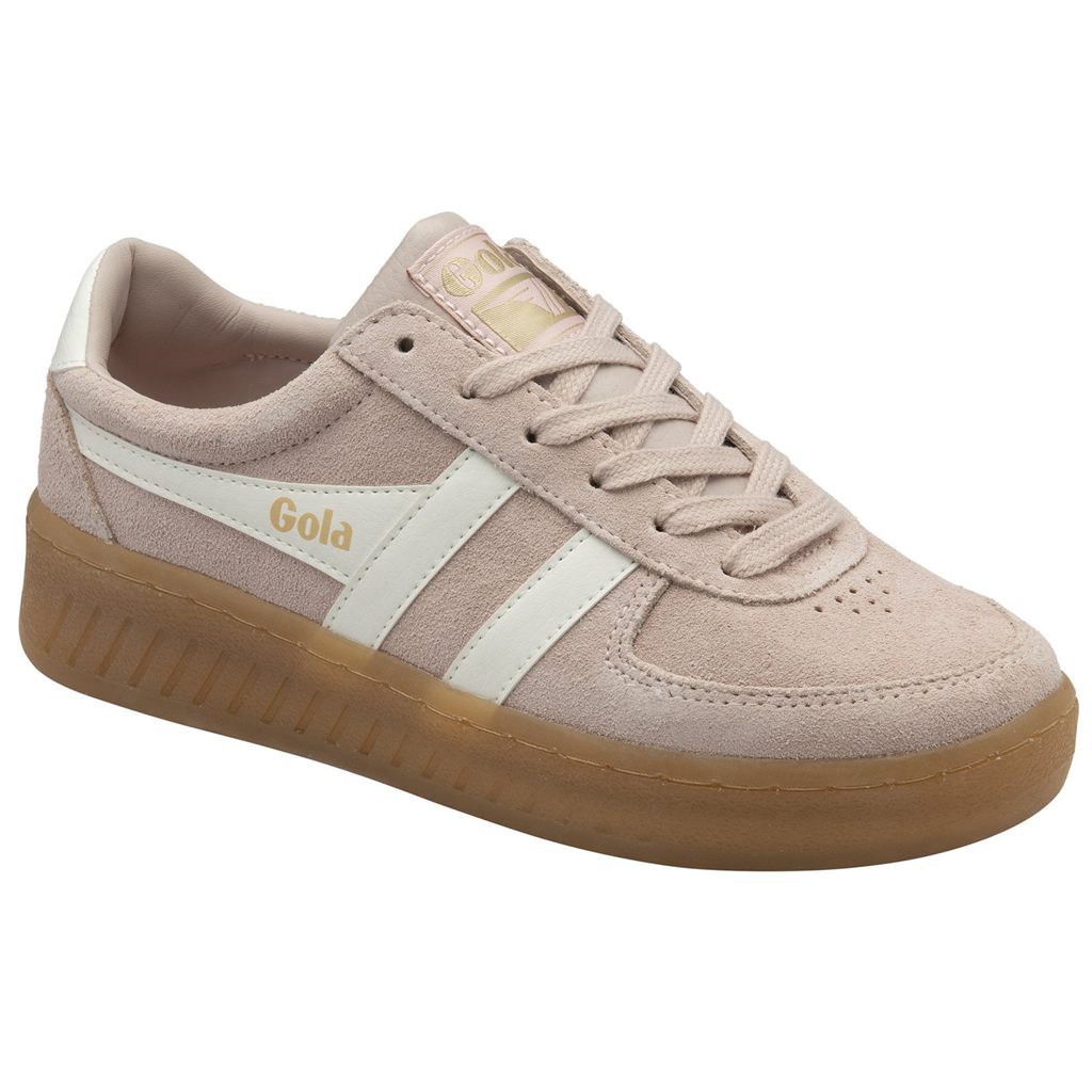 Gola Classics Grandslam Suede Sneakers Rosas Blancas Colombia | 847KWAUDX