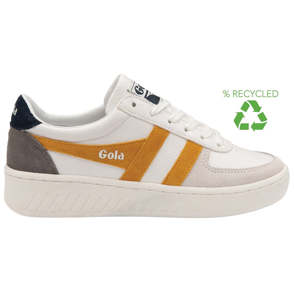 Gola Classics Grandslam Trident Sneakers Blancas Azul Marino Colombia | 897GPXNZC
